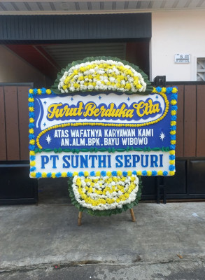 Papan Bunga Duka di Mawali